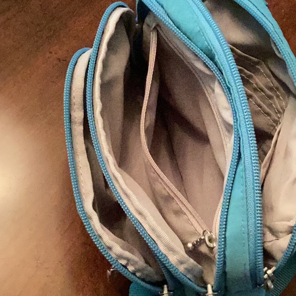 Baggallini Triple Zip Bagg, Seaside Blue - Picture 6 of 7